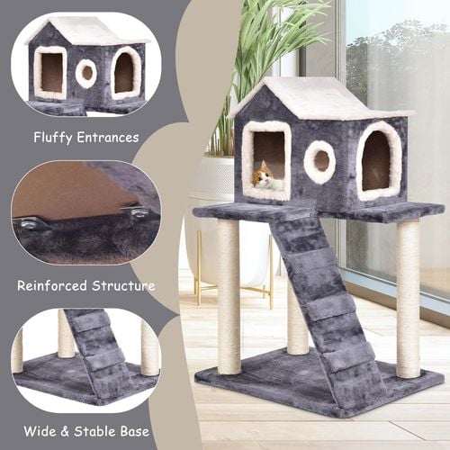 costway-cat-tree-kitty-scratching-post-condo-tower-bunnings-australia