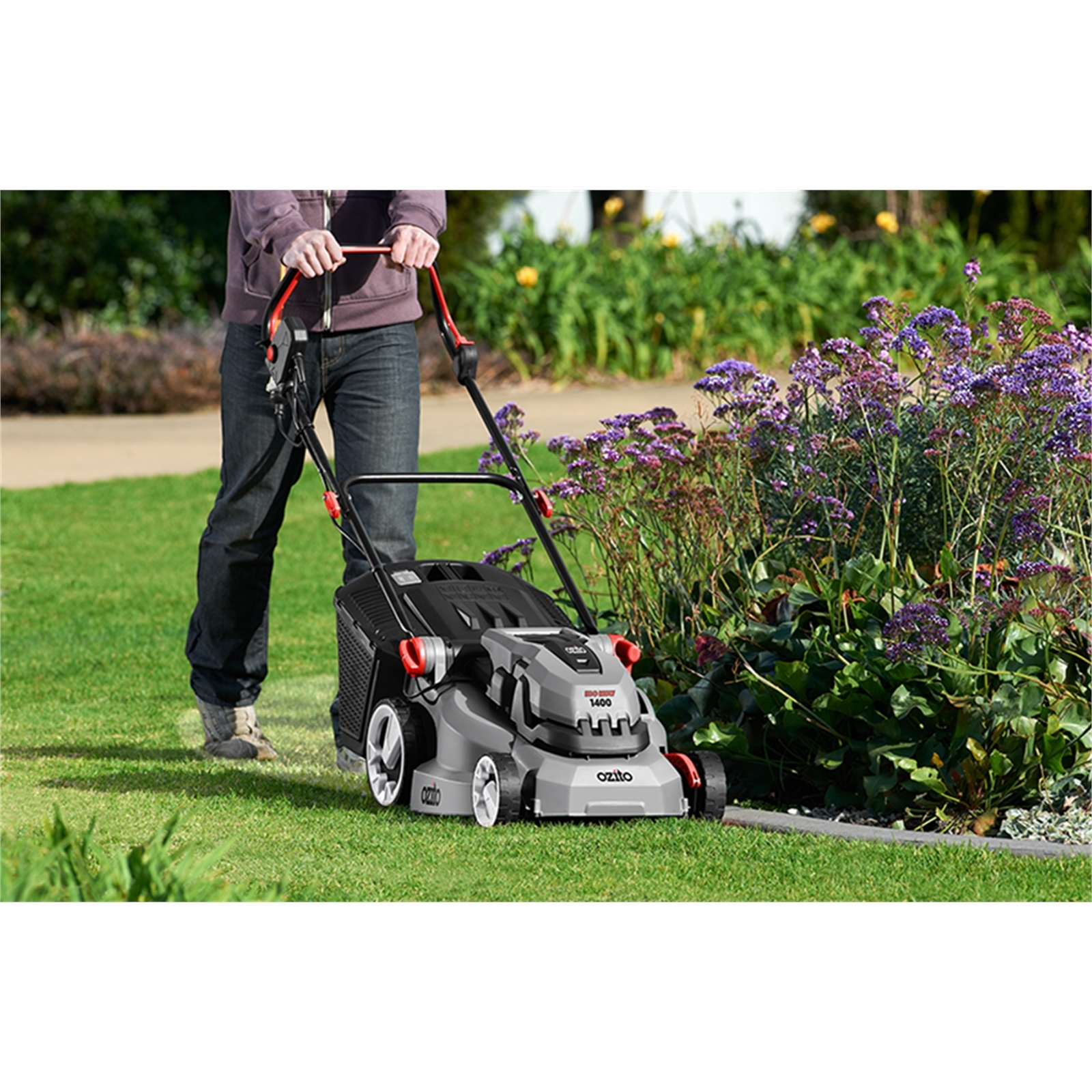 Ozito 1400W 380mm Electric Lawn Mower Bunnings Australia