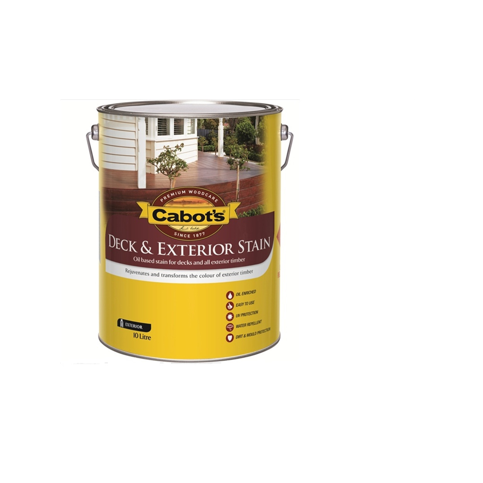 Cabot's 10L New Rustic Oak Oil Based Deck And Exterior Stain - Bunnings ...