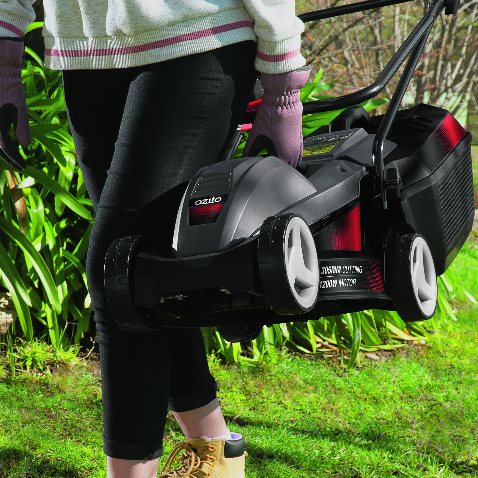 Ozito 1200W 305mm Lawn Mower Bunnings New Zealand