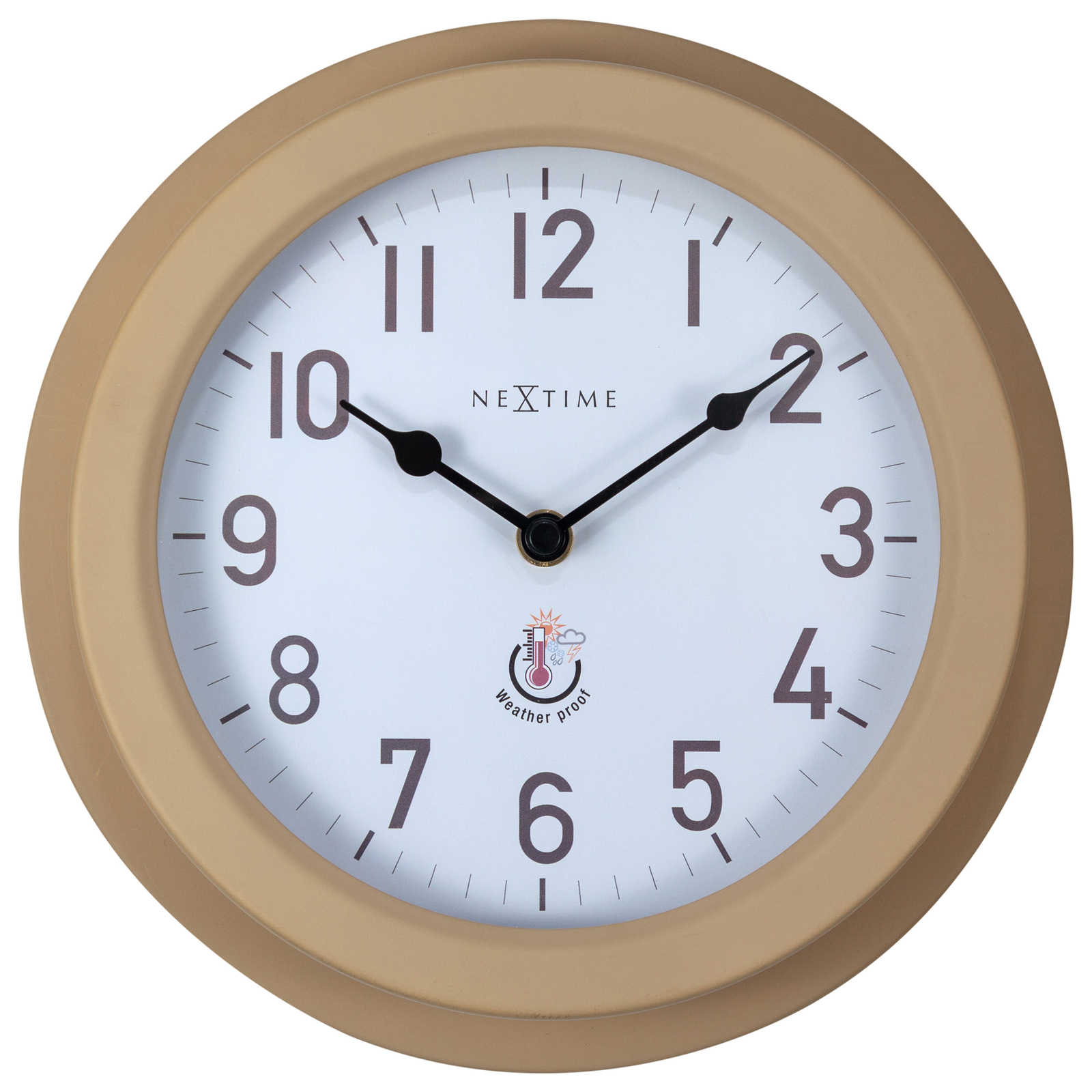 Nextime Poppy Outdoor Wall Clock 22cm Brown Bunnings Australia
