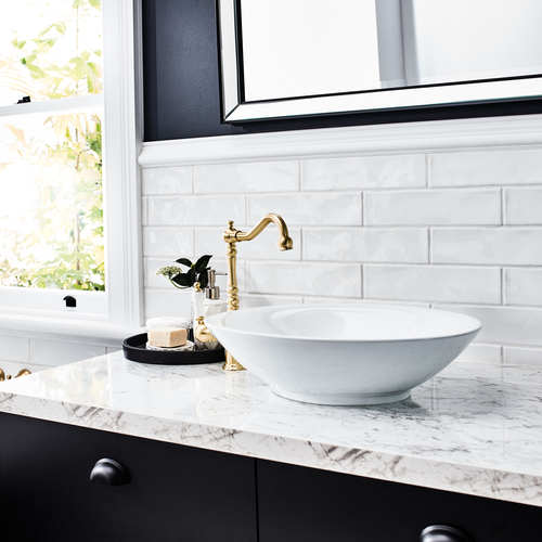 Kaboodle 36 x 901-1380mm Mayonella Square Edge Double Customisable ...
