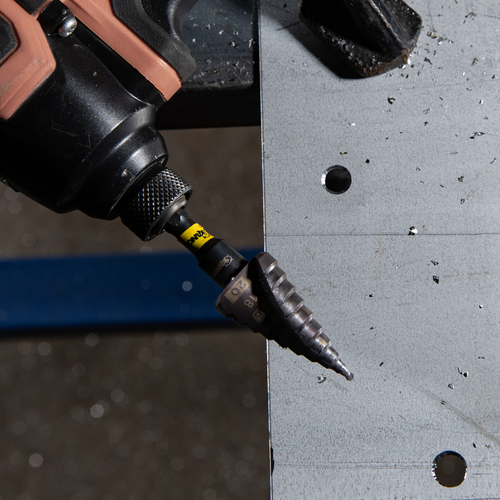 Kango 4-12mm 9 Step Hypertorque Impact Step Drill Bit - Bunnings Australia