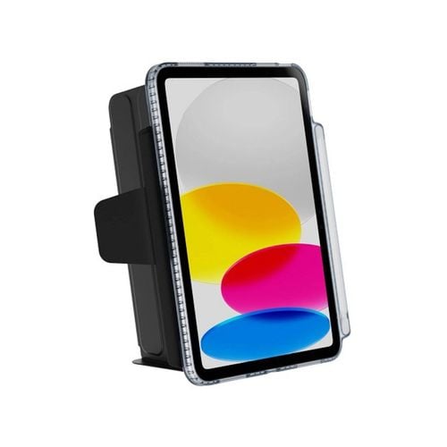 Tech21 EvoFolio - Custodia per iPad 7a/8a/9a generazione, protezione dagli impatti, custodia per iPad con visione multi-angolo, funzione Wake/Sleep, colore: Marrone chiaro