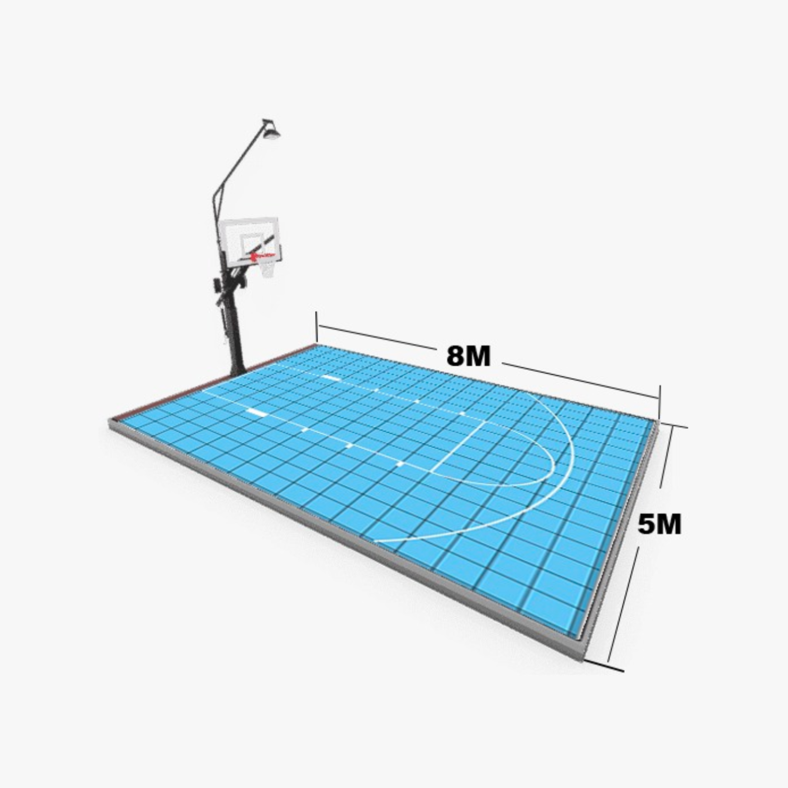 Kangaroo Courts Basketball Court Flooring Tiles 5m x 8m Bunnings
