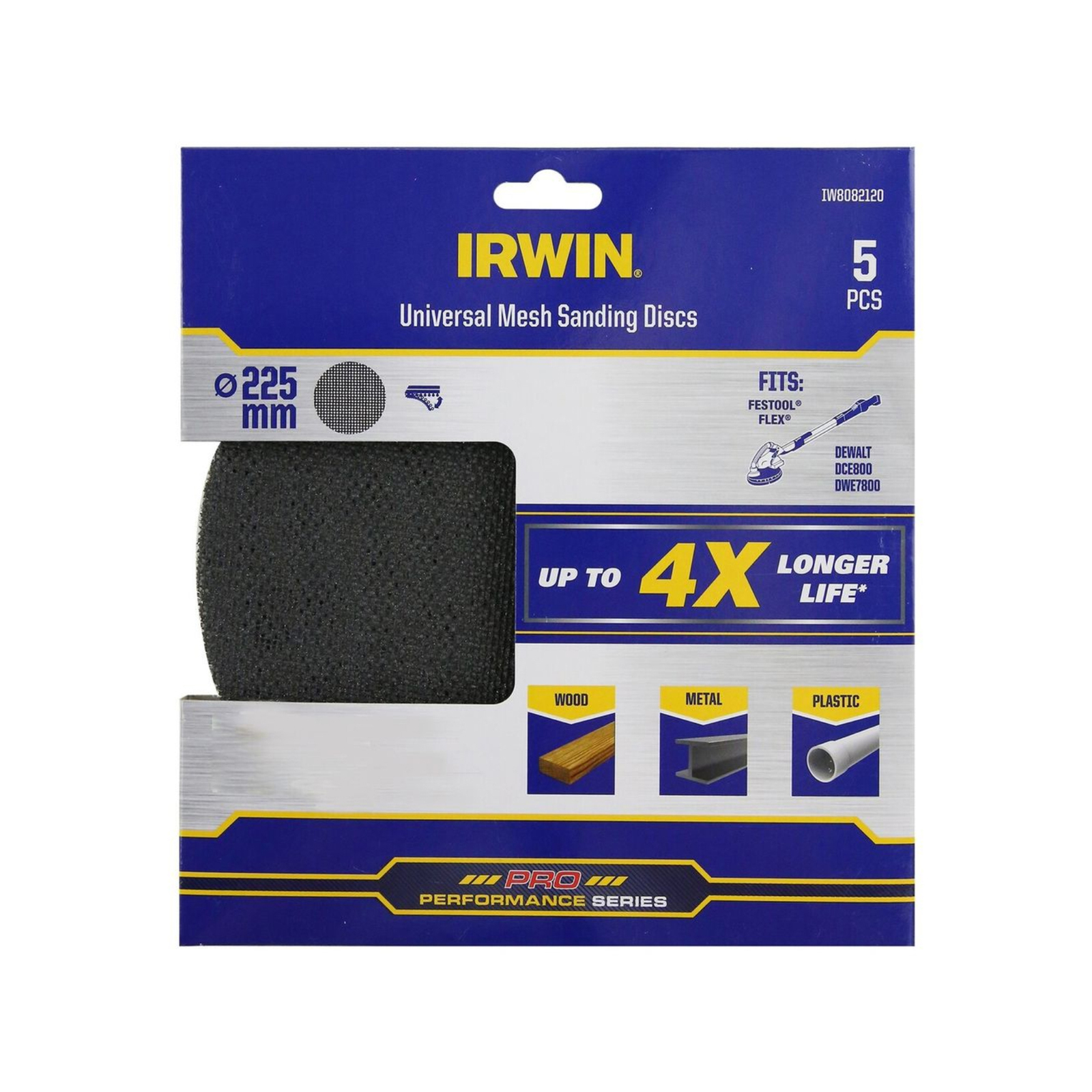 Trend Mesh 225mm Schleifscheiben 240 Grit, 5er-Pack – Für Exzenterschleifer, Langlebig & Anti-verstopfend