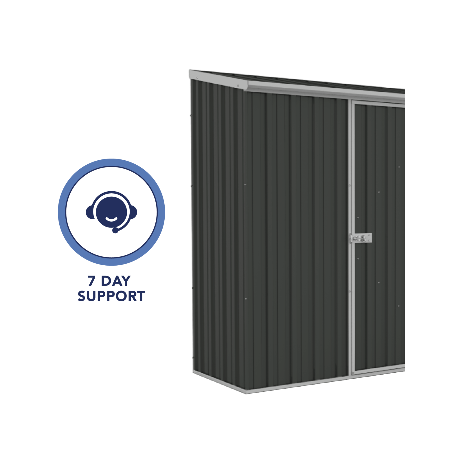 Absco Sheds 2.26 x 0.78 x 1.95m Monument Single Door Space Saver Garden ...