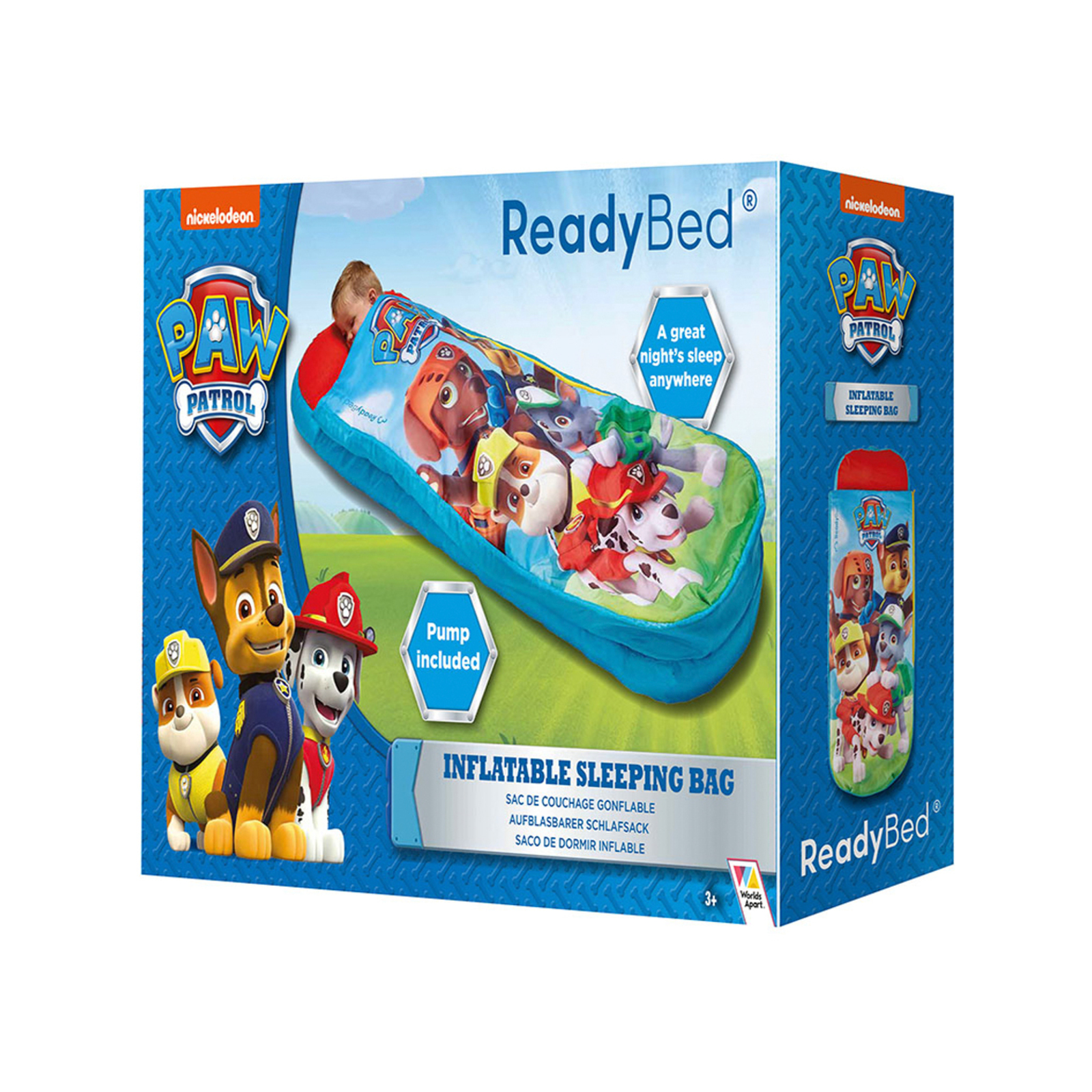 Patrol Paw Readybed Paw Patrol - Mein Erstes Kinder-Schlafsack Und Luftbett  In Einem Aufblasbares Kinder Luftbett