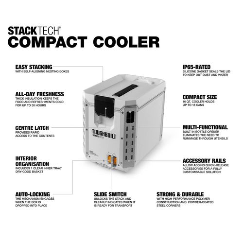 ToughBuilt StackTech Compact Cooler - Bunnings New Zealand