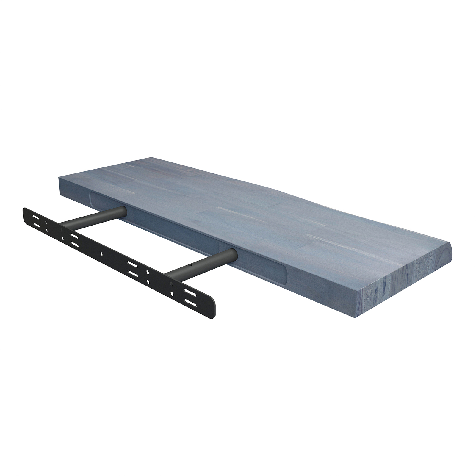 Interbuild 70 x 25 x 3.8cm Dusk Grey Afloat Wall Shelf Bunnings Australia