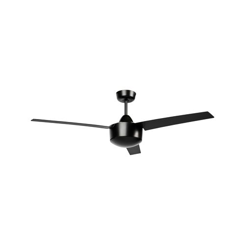 Click 3 Blade 132cm Amali Black Ceiling Fan With Optional Light Kit ...