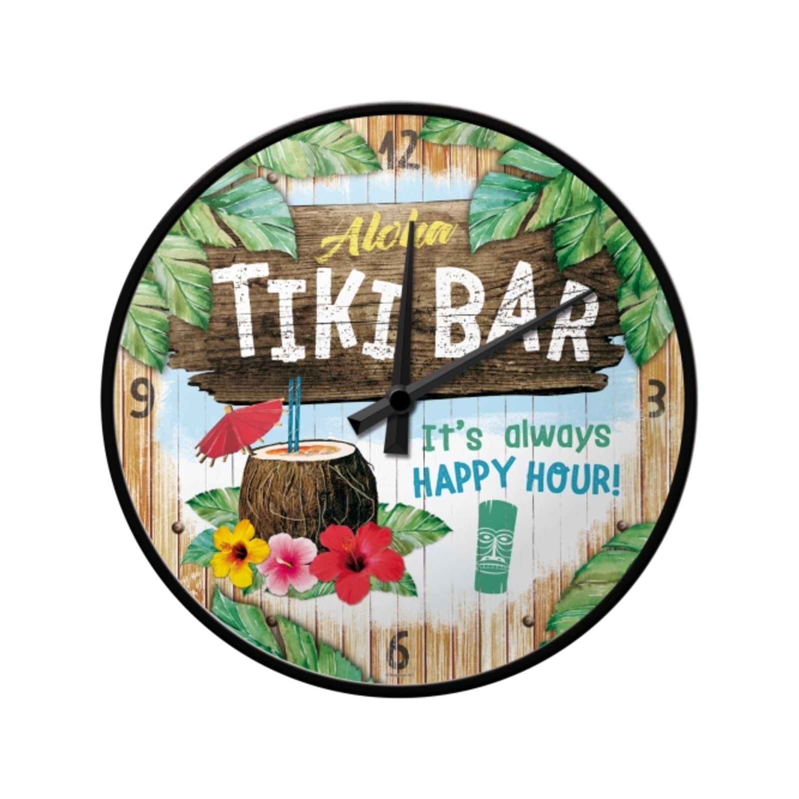 Nostalgic-Art Wall Clock Tiki Bar - Bunnings Australia