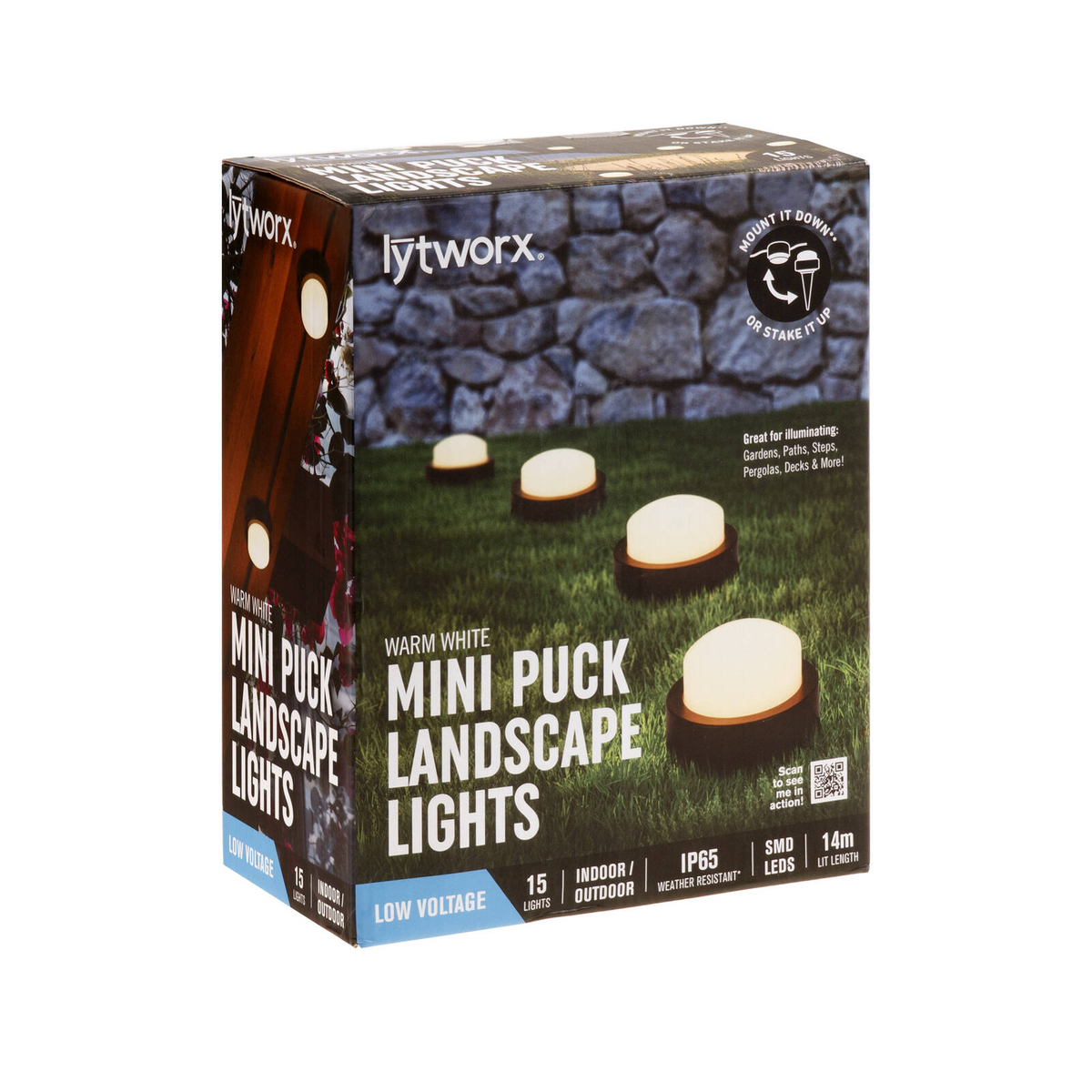 Lytworx Warm White Mini Puck Landscape Lights - 15 Pack - Bunnings New ...