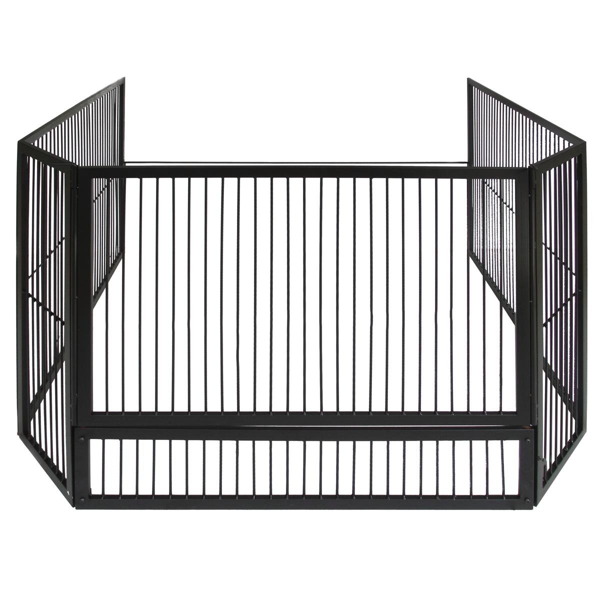 Scandia Heater Guard With Door - Large Black - Bunnings Australia