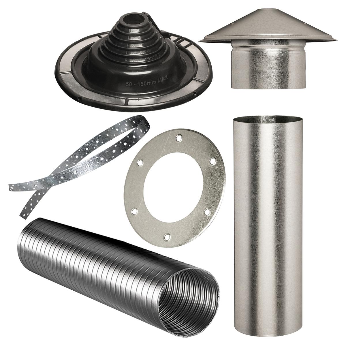 Abey 125mm Tiled Roof Rangehood Flue Kit - Bunnings Australia