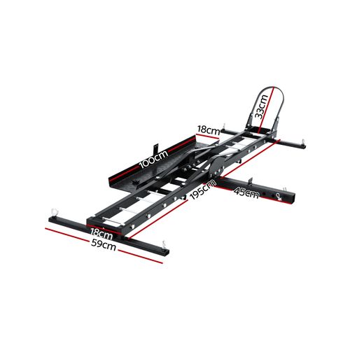 Giantz Motorcycle Motorbike Carrier Rack 2 Arms Ramp Dirt Bike 2 ...