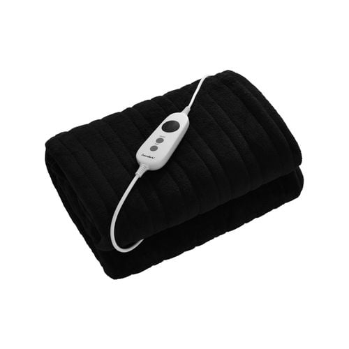 Dreamaker Electric Heated Throw Blanket - Black - Bunnings Australia