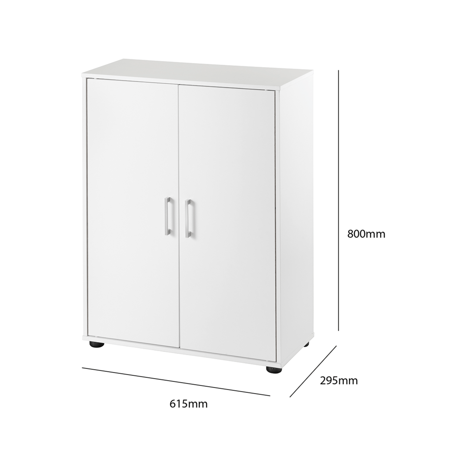 Maclaren Macey Double Door Sideboard Storage White Bunnings