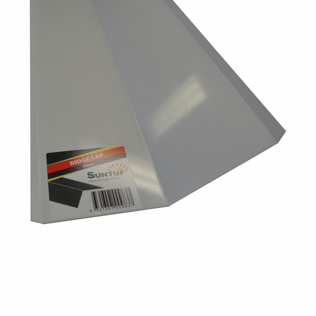 Suntuf 3.0m Clear Polycarbonate Universal Ridge Cap - Bunnings Australia