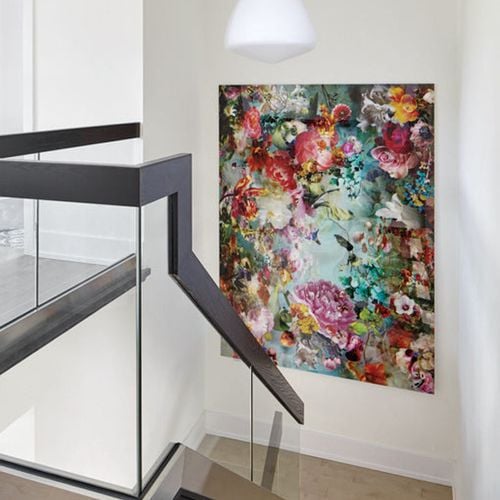 Ciotola Decorativa Per Frutta OK Lighting – In Poliresina, Finitura Rubino, Motivo Vite E Foglie, Diametro 25,4 Cm, Stile Tradizionale