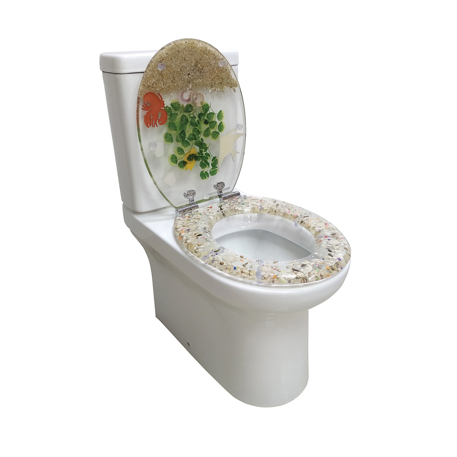 Loo With A View Clear Tropical Fish Soft Close Toilet Seat Bunnings
