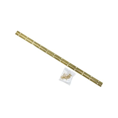 Taskmaster 610 x 27mm polished brass continuous hinge bunnings australia