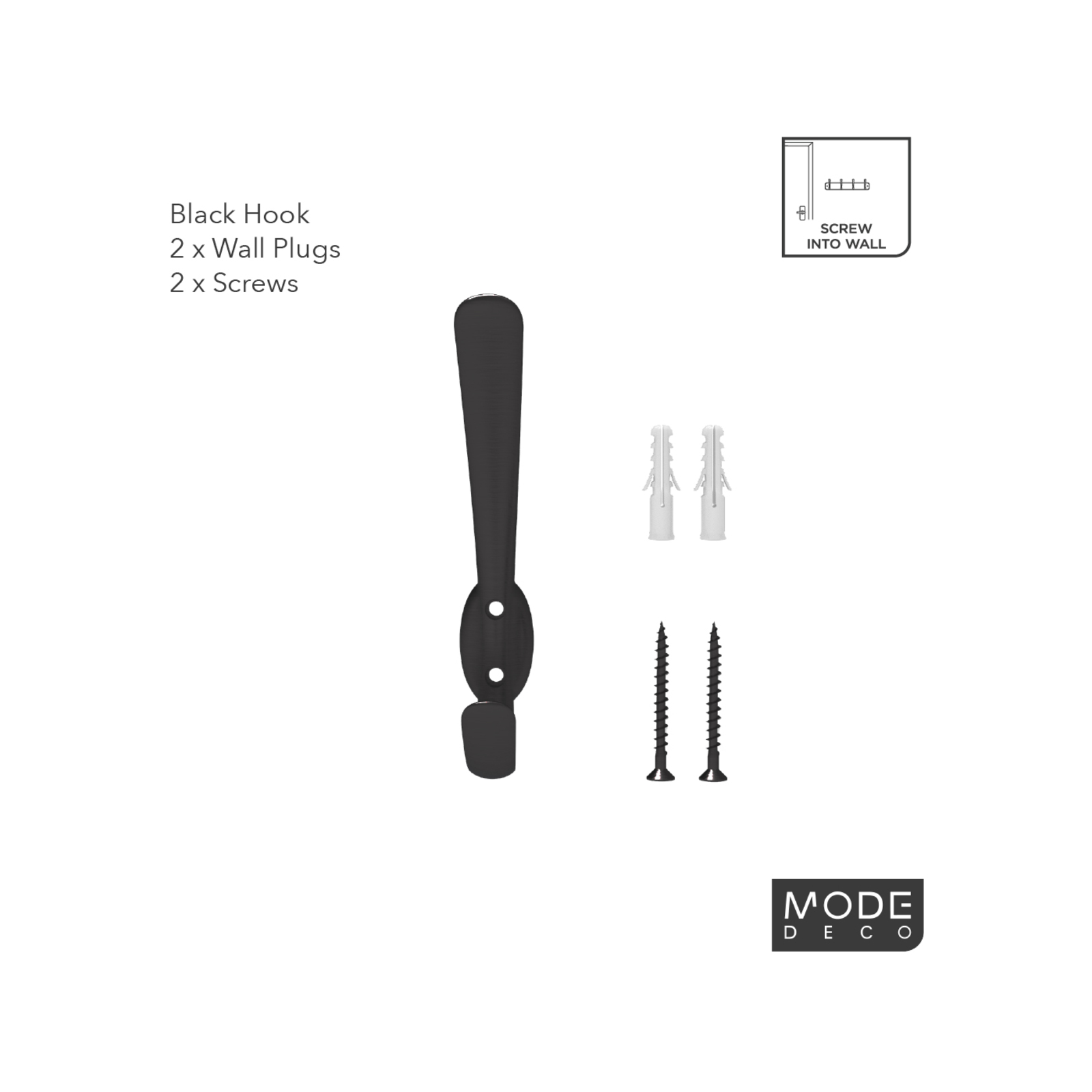 Mode Black Robe Hook - Bunnings New Zealand