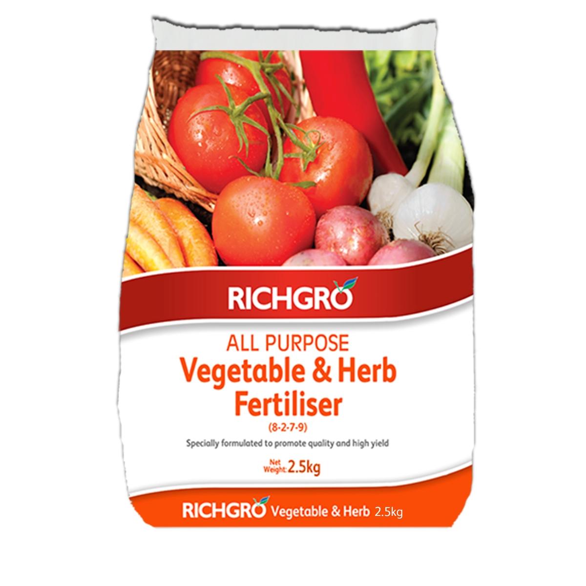 Richgro 2.5kg All Purpose Vegetable And Herb Fertiliser - Bunnings ...