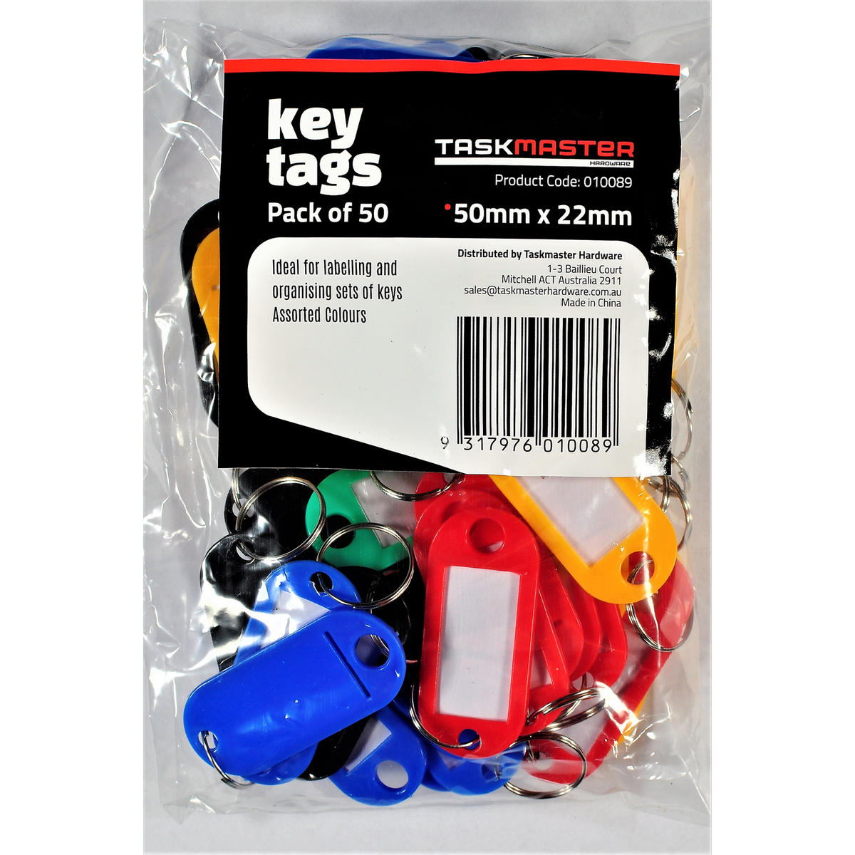 Taskmaster Key Tag with Ring - 50 Pack - Bunnings Australia
