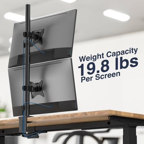Desky Eco Vertical Monitor Mount - White - Bunnings Australia