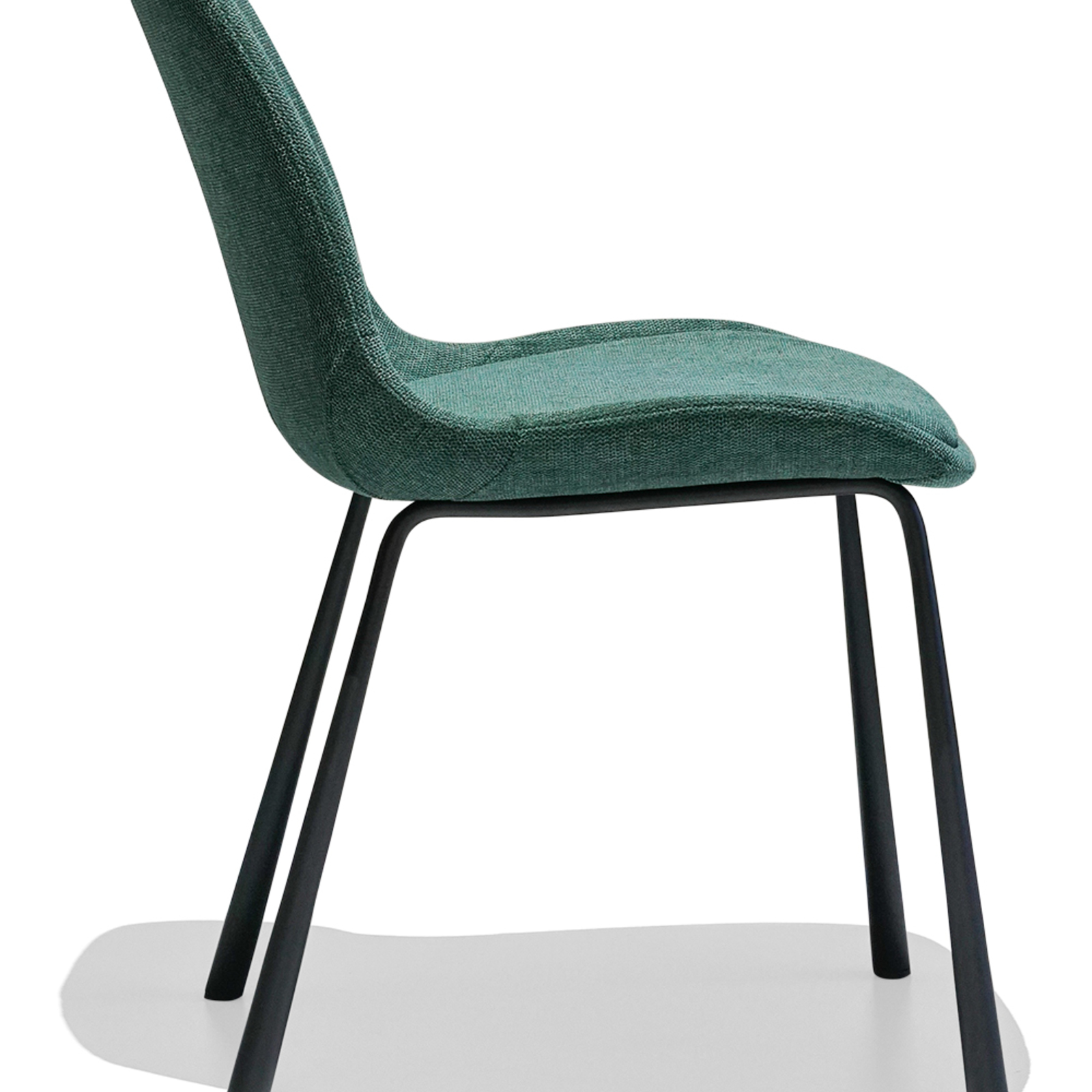 Janice Dark Green Fabric Dining Chair - Bunnings Australia