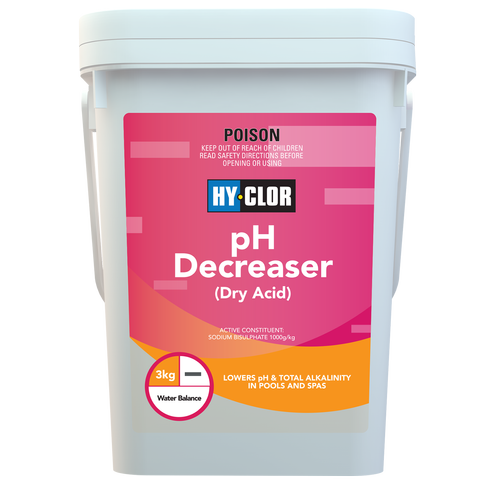 Hy-Clor 3kg Dry Acid pH Decreaser Hard Pack - Bunnings Australia